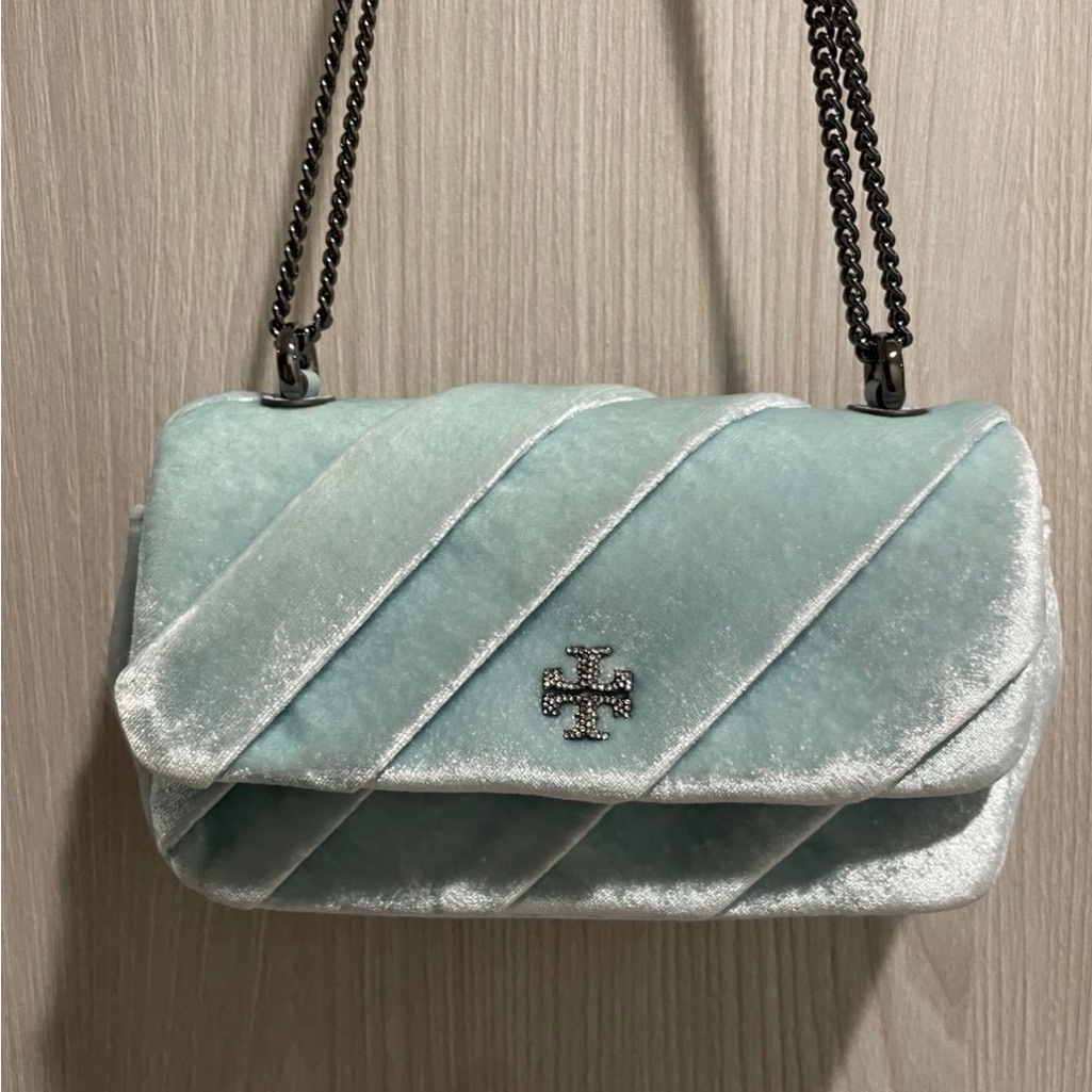 Brand New Tory Burch Kira Velvet Shoulder Bag